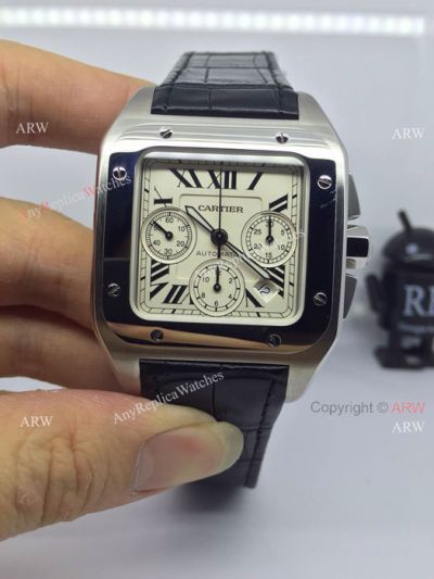 Replica Cartier Santos 100 Chronograph Watch - Swiss Grade